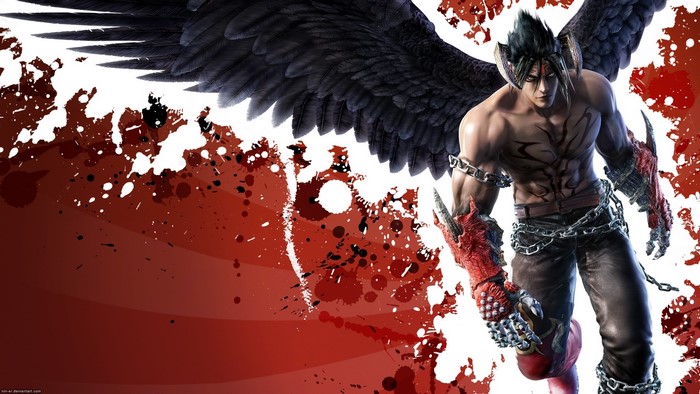 Devil Jin from Tekken with Dark Wings