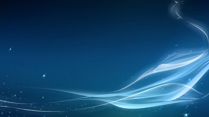 Abstract Blue Light Swirls and Stars