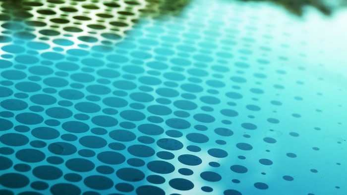 Abstract blue circles pattern