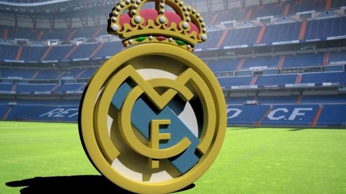 Real Madrid 3D Logo in Stadium