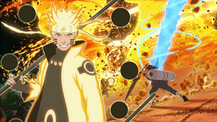 Naruto Uzumaki and Madara Uchiha in Naruto Shippuden