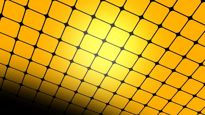 Yellow rounded squares pattern with gradient
