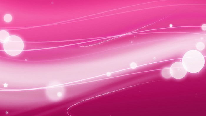 Pink abstract background with glowing circles and stars