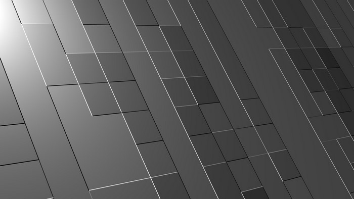 3D Grey Metallic Tiles