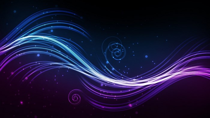 Abstract Blue and Purple Light Streaks