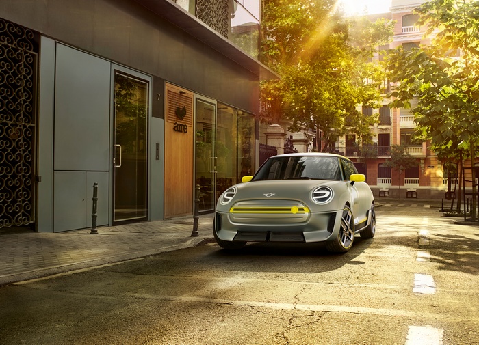 MINI Electric Concept car on a street