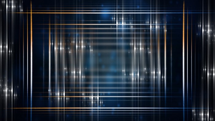 Abstract Blue and Gold Lines