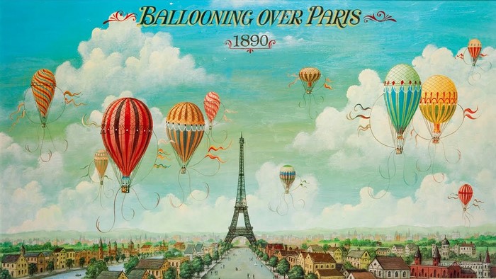Ballooning Over Paris 1890