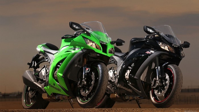 Two Kawasaki Ninja 1000 SX motorcycles
