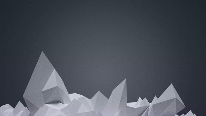 Low poly mountain range background