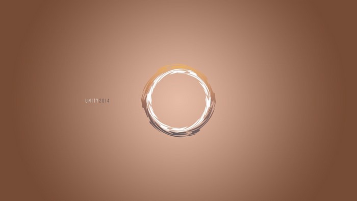 Unity 2014 abstract circle logo
