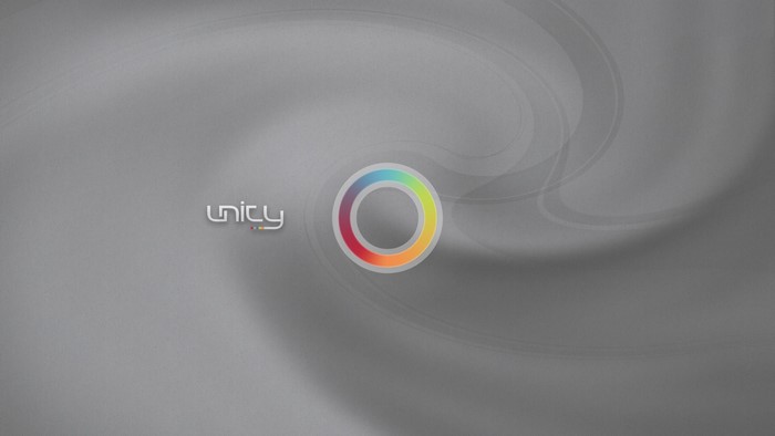 Unity logo with a colorful ring