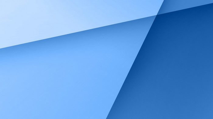 Abstract blue geometric shapes with gradient