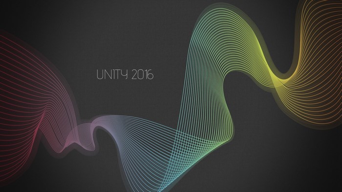 Unity 2016 abstract wave graphic