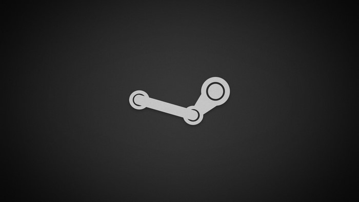 Steam logo on dark background