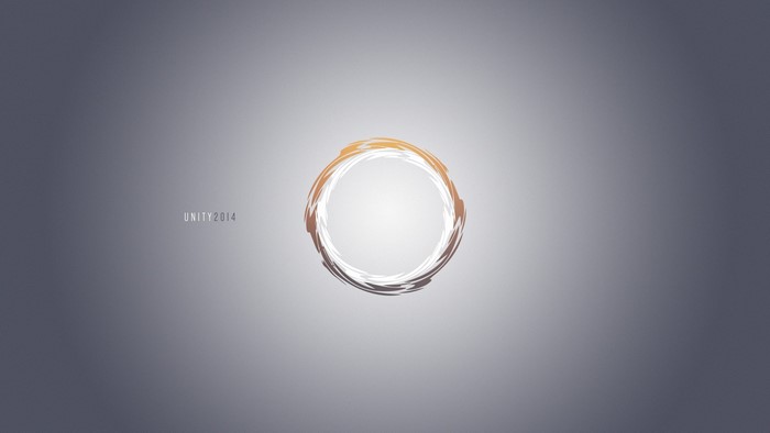 Unity 2014 abstract circle logo
