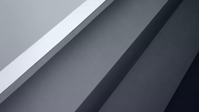 Abstract geometric shapes with light and shadow