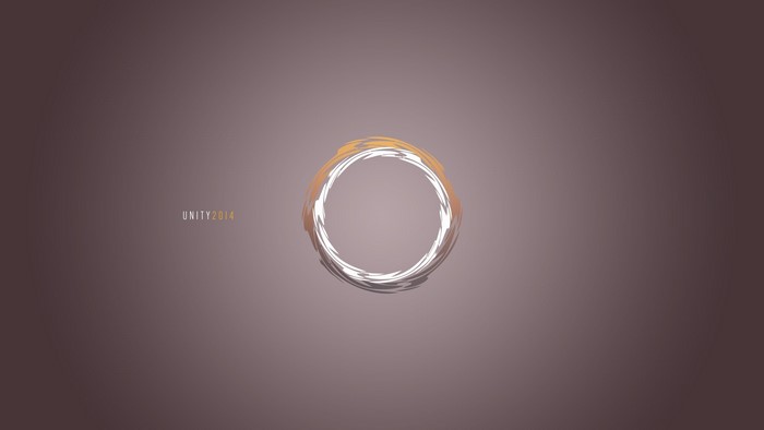 Unity 2014 abstract circle logo
