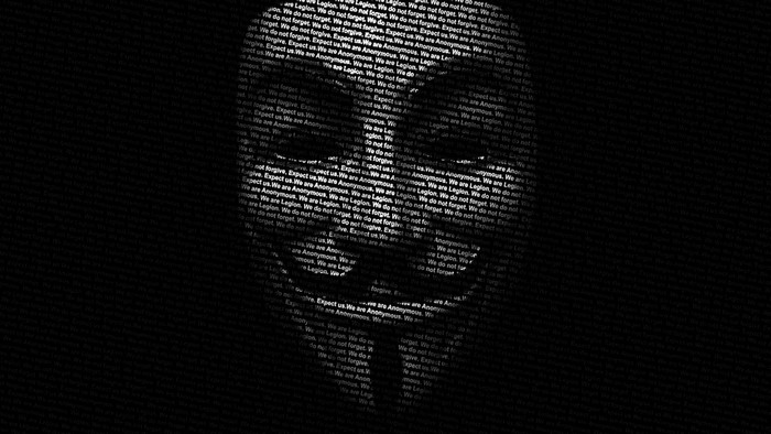 Anonymous Mask with Text