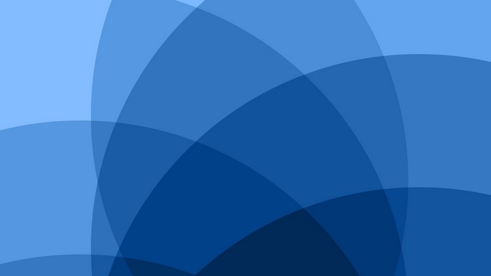 Abstract blue overlapping curves