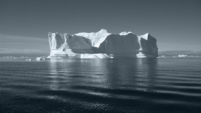 4K Iceberg in the Ocean