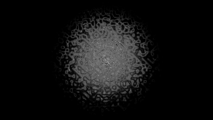 Abstract textured circle on black background