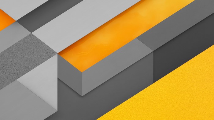 Abstract geometric shapes with orange and gray colors