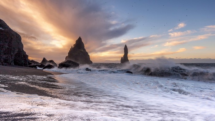 Reynisfjara Black Sand Beach, Vik, Iceland