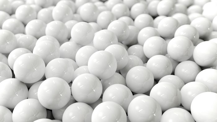Pile of White Balls