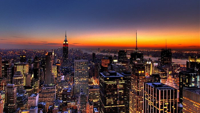 New York City Skyline at Dusk