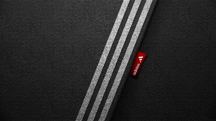 Adidas logo and stripes on fabric