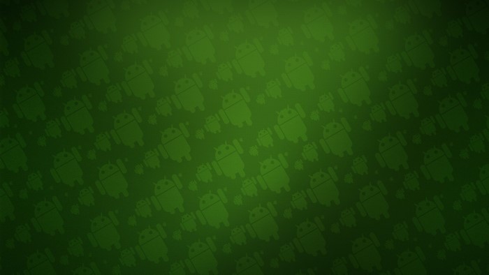 Android Robot Pattern Green Background