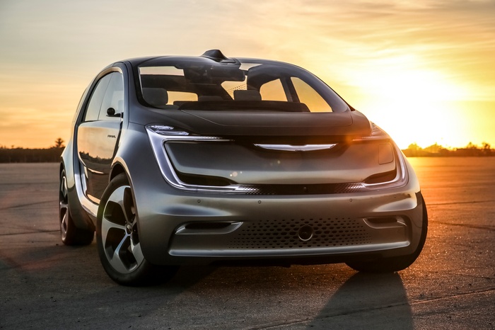 Chrysler Portal Concept car at sunset
