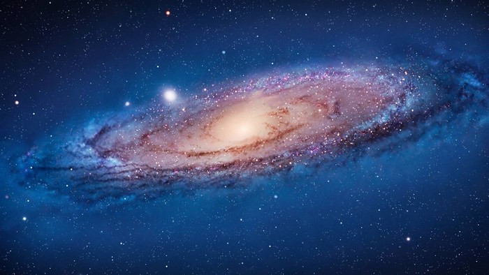 Andromeda Galaxy in deep space