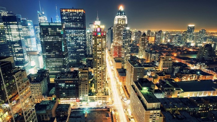 New York City Skyline at Night
