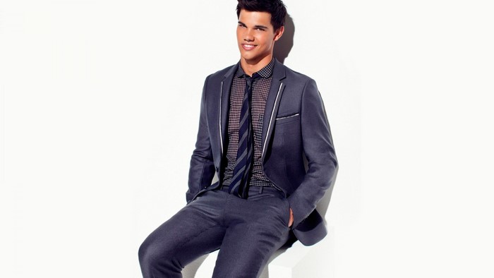 Taylor Lautner in a suit
