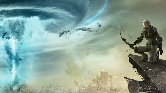 Man with bow and arrow in Metal Gear Survive 4K