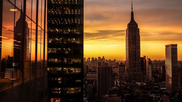 Empire State Building at Sunset in New York