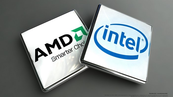 AMD and Intel Logos