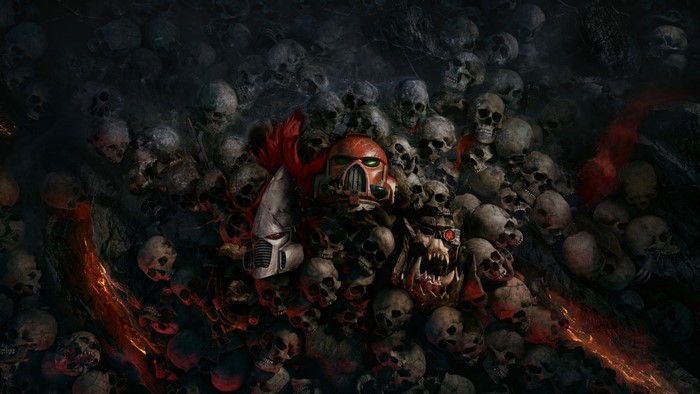 Warhammer 40,000: Dawn of War III Skulls and Space Marine
