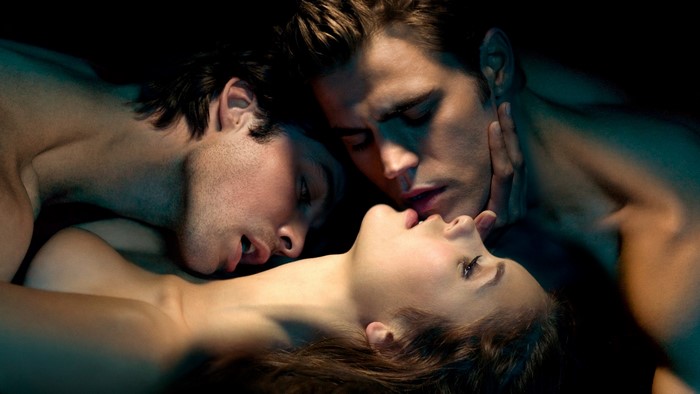 The Vampire Diaries: Damon, Stefan, and Elena