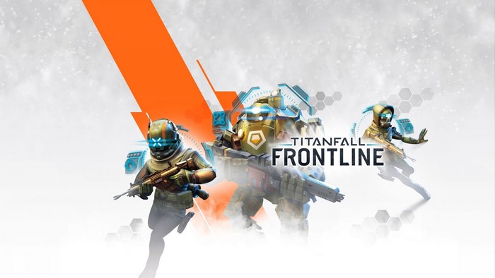 Titanfall Frontline game art with soldiers and titan