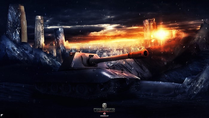 World of Tanks futuristic city battle