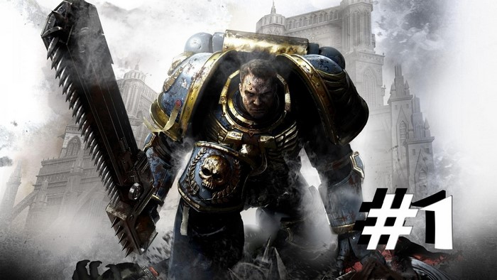 Space Marine from Warhammer 40,000 with a Chainsword