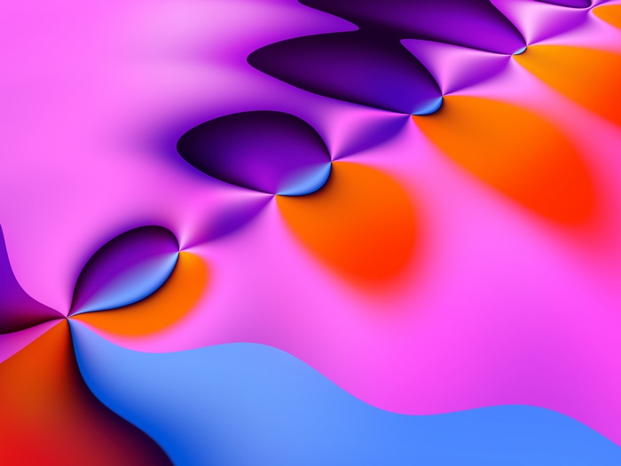 Colorful Abstract Fractal Spectrum 4K