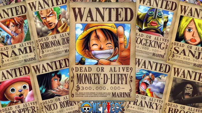 One Piece Wanted Posters Montage