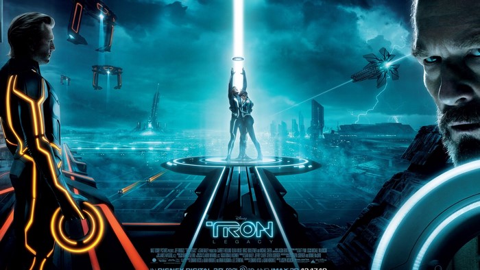 Tron: Legacy poster with Sam Flynn and Quorra