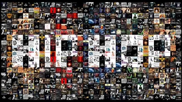 Collage of Hip Hop Album Covers