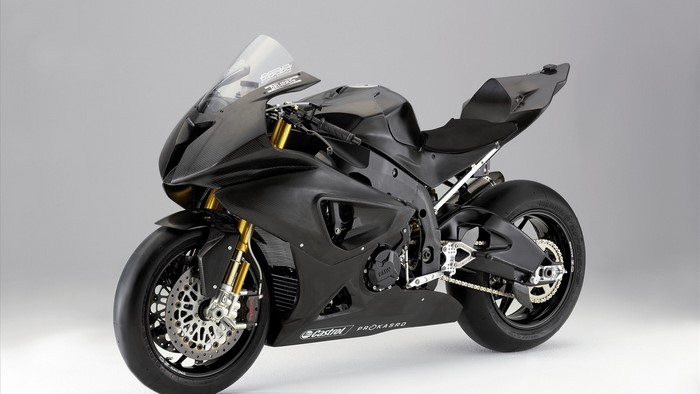 Black BMW S 1000 RR motorcycle