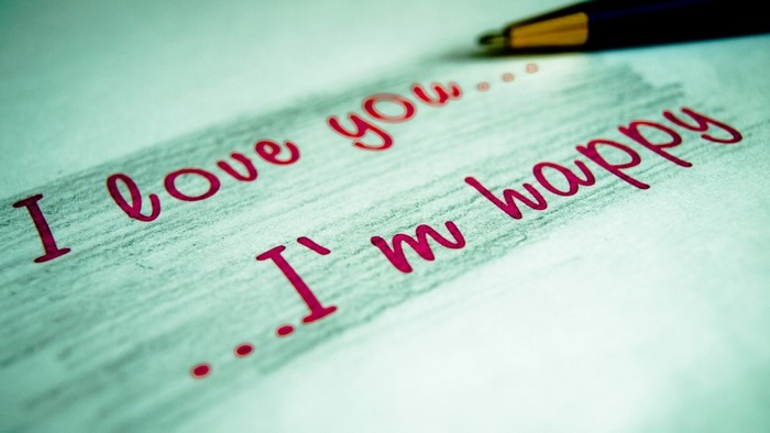 I love you... I'm happy quote